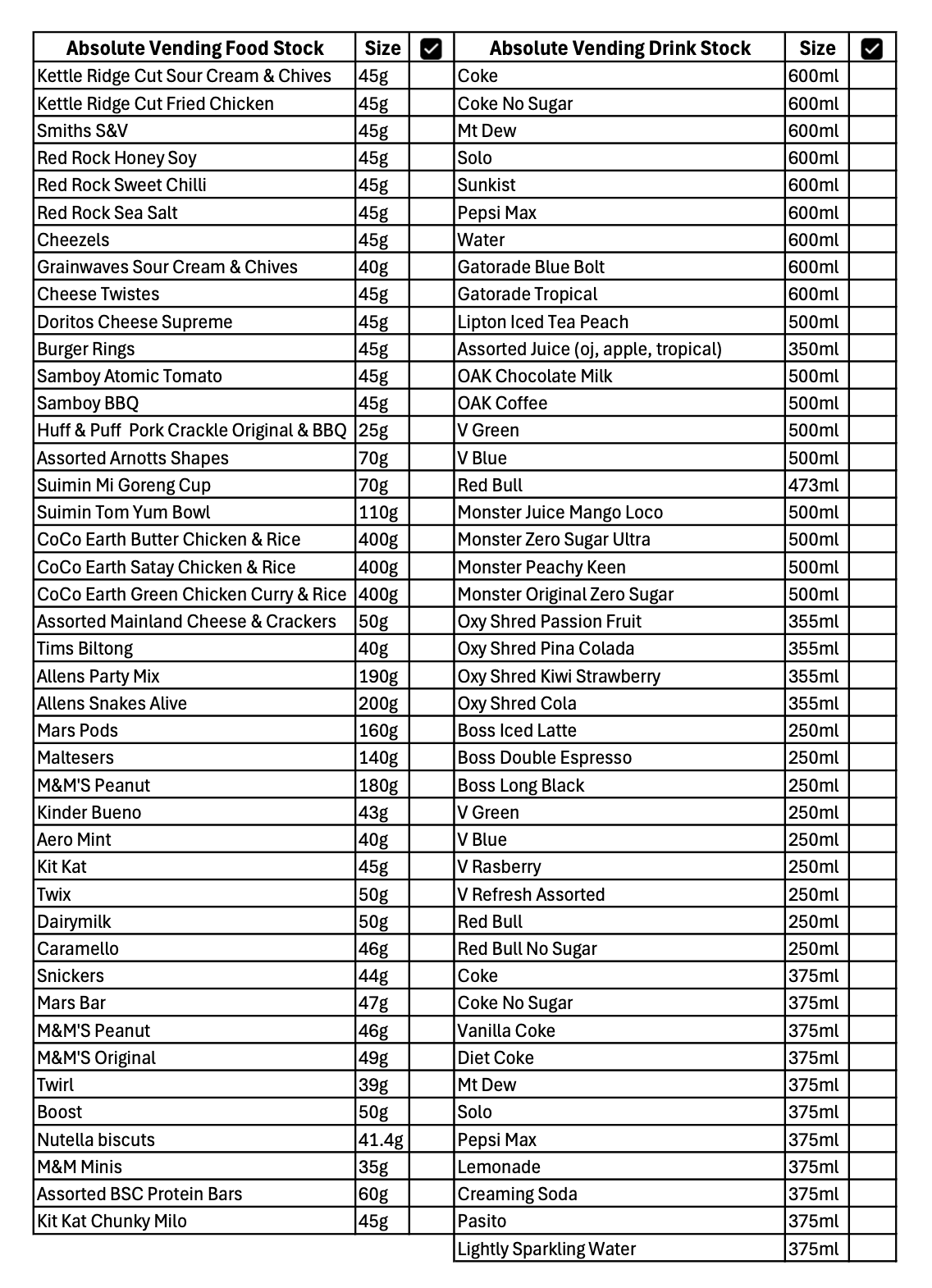 Stock List 2026 Stock List 2026